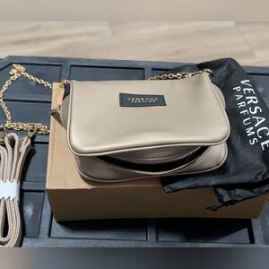 Versace Elegant Gold Crossbody Bag